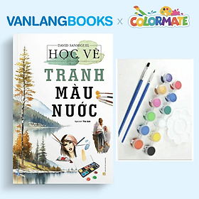 Sách Học Vẽ Tranh Màu Nước + Bộ 2 Dây Màu Acrylic 5ml - Vanlangbooks x Colormate