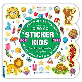 Bóc Dán Hình Thông Minh IQ-EQ-CQ - Sticker For Kids - Cuốn 3 - Minh Minh