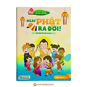 Sách tương tác Phật giáo cho thiếu nhi mừng lễ Phật đản - Vui cùng Sen sún: ngày Phật ra đời - Vũ
