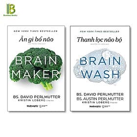 Combo 2Q Bảo Vệ Não Bộ: Ăn Gì Bổ Não + Thanh Lọc Não Bộ - David Perlmutter - New York Times Best Sellers - David Spencer