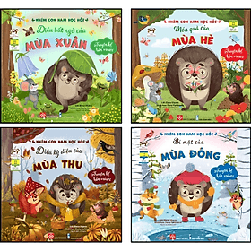 Combo (4 tập): Truyện kể bốn mùa - Nhím con ham học hỏi - Nha Nha