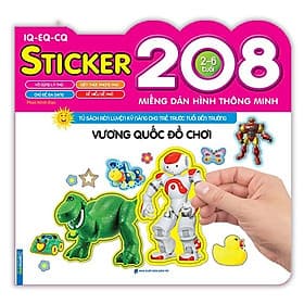 Sticker IQ-EQ-CQ – 208 Miếng Dán Hình Thông Minh - Vương Quốc Đồ Chơi - Minh Thông
