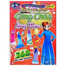 368 Bóc Dán Sticker - Hình Dán Trang Phục Công Chúa - Quyển 7 - Lãng Mạn - Làn