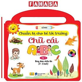 Chuẩn Bị Cho Bé Tới Trường - Chữ Cái - Tập 1 - Dùng Được Nhiều Lần - Thương Thương