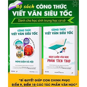 Bộ Công Thức Viết Văn Siêu Tốc cho Học Sinh THCS ( Phan Hồ Điệp - Đậu Ngọt) - Văn