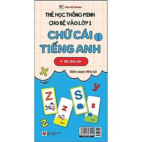 Sách Thẻ Học Thông Minh Cho Bé Vào Lớp 1: 26 Chữ Cái Tiếng Anh