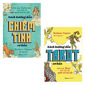 Bộ Sách Huyền Học Cơ Bản Stefanie Caponi - Sách Hướng Dẫn Chiêm Tinh Cơ Bản + Sách Hướng Dẫn Tarot Cơ Bản - Việt Chi
