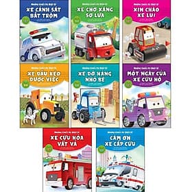 Những Chiếc Xe Hiệp Sĩ - Trọn Bộ 8 Cuốn - Kim Đồng - Kim Chi