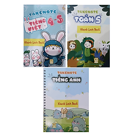 takenote toán + tiếng việt + tiếng anh lớp 5 - Việt An