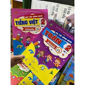 Bộ 4 cuốn bài tập hàng ngày Toán và Tiếng việt từ lớp 1 đến 5 kết nối tri thức cả năm ( tuỳ chọn) - Nam Việt