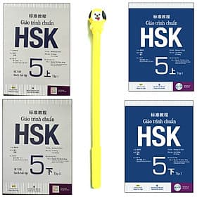 Combo Giáo Trình Chuẩn HSK 5 Bài Học và Giáo Trình Chuẩn HSK 5 Bài Tập ( Tặng Kèm Viết ) - Nhân Trí Việt