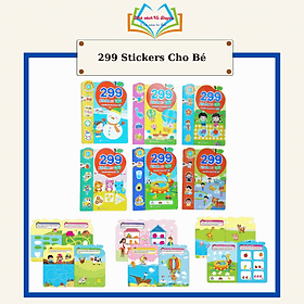 Bóc Dán Phát Triển Trí Tuệ Cảm Xúc CQ, IQ, EQ 299+ Stickers (6 Cuốn) - Việt Hà