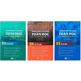 Sách Đánh Thức Tài Năng Toán Học 2, 3, 4 ( Combo 3 Cuốn ) - Tổng hợp kiến thức toán học lớp 2 đến lớp 5, Hiệu sách Genbooks