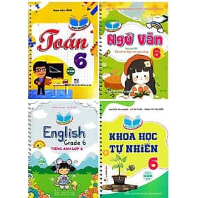 Sách Combo Bộ 4 Cuốn Notebook: Toán - Văn - Anh - Khoa Học Tự Nhiên Lớp Lớp 6 (Bám Sát SGK Kết Nối) (HA) - Nhiên Hà