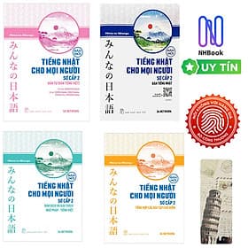 Combo Sách Tiếng Nhật Cho Mọi Người Trình Độ Sơ Cấp 2: Hán Tự (Bản Tiếng Việt) + Bản Dịch Và Giải Thích Ngữ Pháp - Tiếng Việt + Bản Tiếng Nhật (Bản Mới) + Tổng Hợp Các Bài Tập Chủ Điểm (Bản Mới) ( Tặng Kèm Bookmark Green Life) - Việt Hà