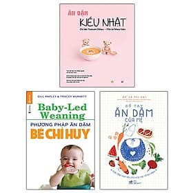 Combo Ăn Dặm Kiểu Nhật + Sổ Tay Ăn Dặm Của Mẹ + Phương Pháp Ăn Dặm Bé Chỉ Huy - Phương Hà