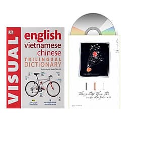 Combo 2 sách Từ điển hình ảnh Tam Ngữ Trung Anh Việt – Visual English Vietnamese Chinese Trilingual Dictionary +101 Thông Điệp Thay Đổi Cuộc Đời Phụ Nữ+DVD tài liệu - Việt An