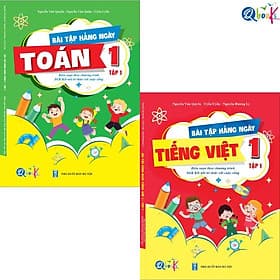 Combo Bài Tập Hằng Ngày - Toán và Tiếng Việt Lớp 1 - Kết Nối Tri Thức Với Cuộc Sống - Tập 1 (2 cuốn) - Tri Thức