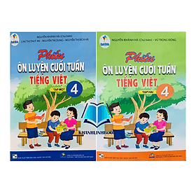 Combo Phiếu ôn luyện cuối tuần tiếng việt 4 - tập 1 + 2 ( cánh diều ) - An Vi