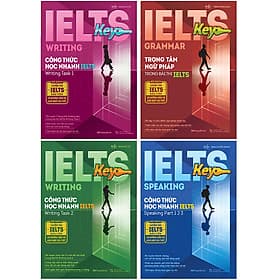 Combo 4 Cuốn IELTS Key - Công Thức Học Nhanh IELTS (Bộ Sách Luyện Thi IELTS Đầu Tiên Có Hướng Dẫn Và Giải Đáp Chi Tiết) - Rien Ono
