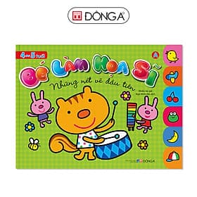 Sách Bé Làm Họa Sĩ - Những Nét Vẽ Đầu Tiên (4 - 5 Tuổi) - Bìa Xanh - 