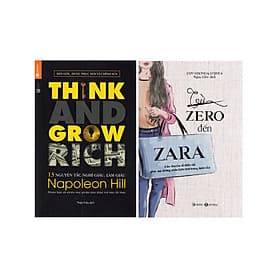 Combo Sách - 13 nguyên tắc nghĩ giàu làm giàu + từ zero đến zara - NG.UYÊN