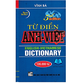 Sách - Từ Điển Anh - Việt 135000 Từ (Bìa Cứng) (HA) - Việt Anh