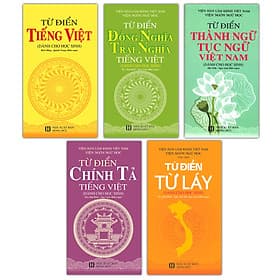 Bộ 5 Cuốn Từ Điển Tiếng Việt Dành Cho Học Sinh - Văn
