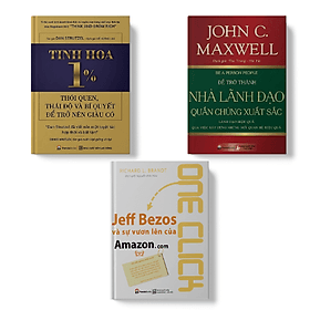 Sách PANDABOOKS combo 3 cuốn Tinh hoa 1%+Để trở thành nhà lãnh đạo quần chúng xuất sắc+One click - Thanh Hoa