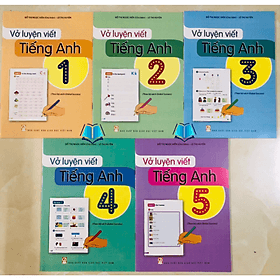 Combo/ Lẻ Vở Luyện Viết Tiếng Anh 1.2.3.4.5 (Theo Bộ Sách Global Success) - Theo Theobald
