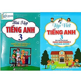 Combo Bài Tập Tiếng anh lớp 3+ Tập viết Tiếng Anh lớp 3 - National Edition (Theo bộ sách family and friends 3)-HA - Theo Theobald