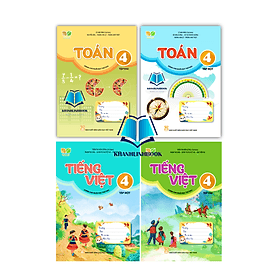 Combo 4 cuốn Toán + Tiếng việt 4 (Dành cho buổi học thứ hai) (Kết nối tri thức với cuộc sống) - Tri Thức