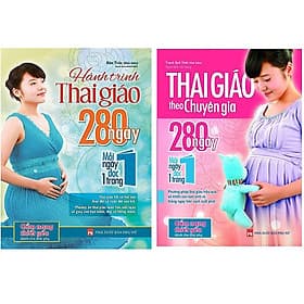 Combo sách thai giáo theo chuyên gia và hành trình thai giáo 280 ngày tặng truyện song ngữ bìa mềm hai nàng công chúa - Theo Theobald