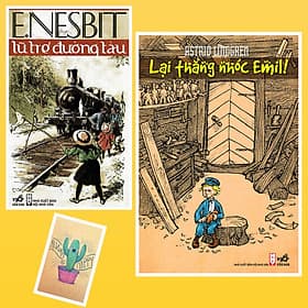 Combo Lại Thằng Nhóc Emil và  Lũ Trẻ Đường Tàu ( Tặng Kèm Sổ Tay Xương Rồng) - Astrid Lindgren
