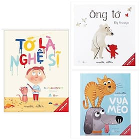 Combo 3 cuốn truyện tranh Ehon : Ehon Song Ngữ - I Am An Artist - Tớ Là Nghệ Sĩ + Picture Book - Ông Tớ + Picture Book - Vua Mèo - An