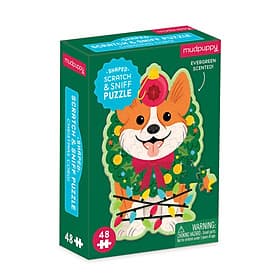 Sách 48 Scratch & Sniff Puzzle: Christmas Corgi - Nam Phương