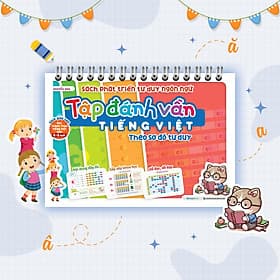 Tập Đánh Vần Tiếng Việt Theo Sơ Đồ Tư Duy - Sách Giúp Con Đọc Thành Thạo Tiếng Việt Sớm (4-6 Tuổi) (Gáy Lò Xo) - Nha Nha