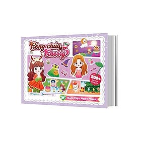 Công chúa Cherry Sách bóc dán sticker cho bé gái - Gã