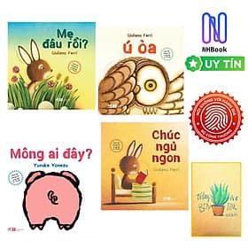 Combo Sách Lật Tương Tác Song Ngữ 0-3 Tuổi ( 4 cuốn ) : Ù òa , Mẹ Đâu Rồi ? , Mông Ai Đây ? và Chúc Ngủ Ngon ( Tặng Kèm Sổ Tay Xương Rồng ) - Nhã Nam