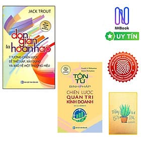 Combo Tôn Tử Binh Pháp Chiến Lược Quản Trị Kinh Doanh và Đơn Giản Là Hoàn Hảo Ý Tưởng Chiến Lược Dể Thiết Lập, Xây Dựng Và Bảo Vệ Một Thương Hiệu ( Tặng Kèm Sổ Tay) - 