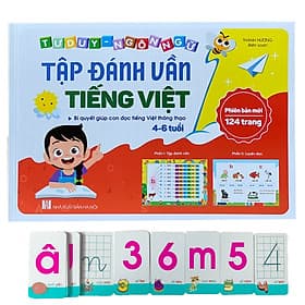 Sách Tập Đánh Vần Tập Học Chữ Tiếng Việt Tặng Kèm Thẻ Flashcard Thông Minh