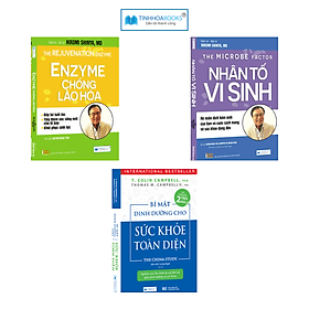 Combo 3 cuốn sách: Bí mật dinh dưỡng + Nhân tố vi sinh + Enzyme chống lão hoá - Én