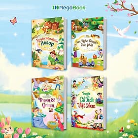 Combo 4 cuốn Truyện: Truyện cổ tích Việt Nam, Truyện cổ Grimm,Truyện ngụ ngôn Aesop, Con nghe chuyện Đức Phật - Đức Nam