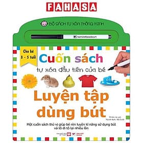 Bộ Sách Tự Xóa Thông Minh - Cuốn Sách Tự Xóa Đầu Tiên Của Bé - Luyện Tập Dùng Bút - Minh Minh