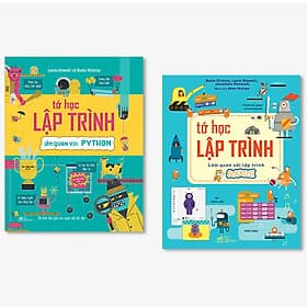Combo 2 Cuốn Tớ Học Lập Trình: Tớ Học Lập Trình - Làm Quen Với Python + Tớ Học Lập Trình - Làm Quen Với Lập Trình Scratch - Nhã Nam