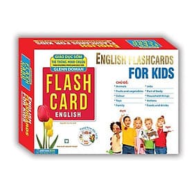 Hộp English Flashcards For Kids - Tặng 400 Câu Đố - Minh Thắng - Minh Minh