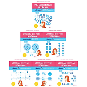 Trọn Bộ Ươm Mầm Giỏi Toán Từ Tiểu Học (Tiểu Học 1 - Tiểu Học 6) - Nhã Nam