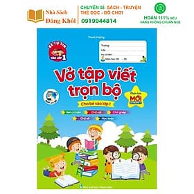 Vở Tập Viết Trọn Bộ Cho Bé Vào Lớp 1 - Phiên Bản Mới Nhất 5 Trong 1 - Việt Hà