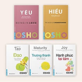 Sách Combo OSHO Yêu + Hiểu + Đạo + Trưởng Thành + Hạnh Phúc Tại Tâm (5 cuốn) - First News - BẢN QUYỀN - Hạ