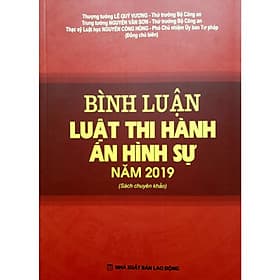 Sách Bình luận Luật Thi Hành Án Hình Sự Năm 2019 - An Thi